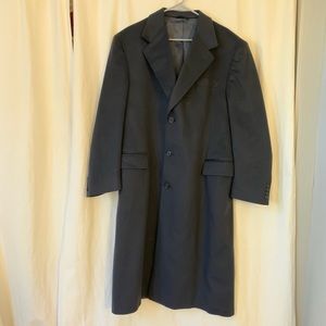 Loro Piana Cashmere Full Length Navy Blue Coat